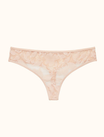 Foliage Thong - Blush - Nylon/Spandex - ThirdLove,modelHH