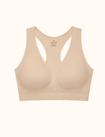 Form Seamless Full Coverage Wireless Bra - Taupe - Nylon/Spandex -Thirdlove