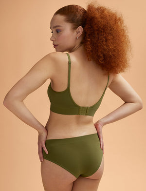 Form Seamless Hipster - Palm Green Stripe - Nylon/Spandex - ThirdLove,modelWW