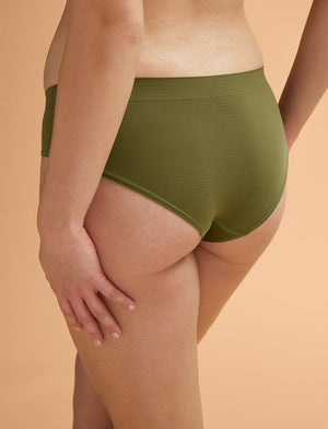 Form Seamless Hipster - Palm Green Stripe - Nylon/Spandex - ThirdLove,modelWW
