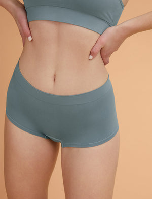 Form Seamless Shortie - Grey Mist - Nylon/Spandex - ThirdLove,modelQQ