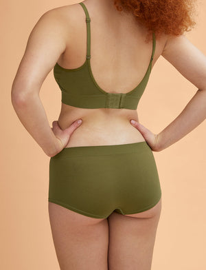 Form Seamless Shortie - Palm Green Stripe - Nylon/Spandex - ThirdLove,modelWW