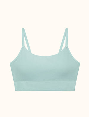 Form Seamless Adjustable Back Wireless Bra - Mist - Nylon/Spandex -Thirdlove