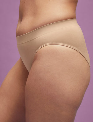 Form Seamless High-Leg Bikini - Taupe - Nylon/Spandex - ThirdLove,modelFF