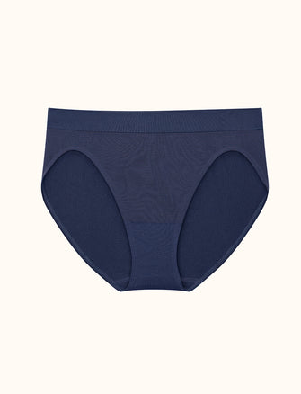 Form Seamless High-Leg Bikini - Indigo Stripe - Nylon/Spandex - ThirdLove,modelOO