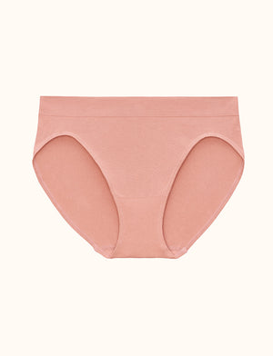 Form Seamless High-Leg Bikini - Cameo - Nylon/Spandex - ThirdLove,modelD