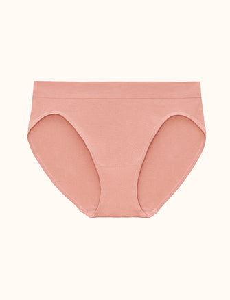 Form Seamless High-Leg Bikini - Cameo - Nylon/Spandex - ThirdLove,modelD