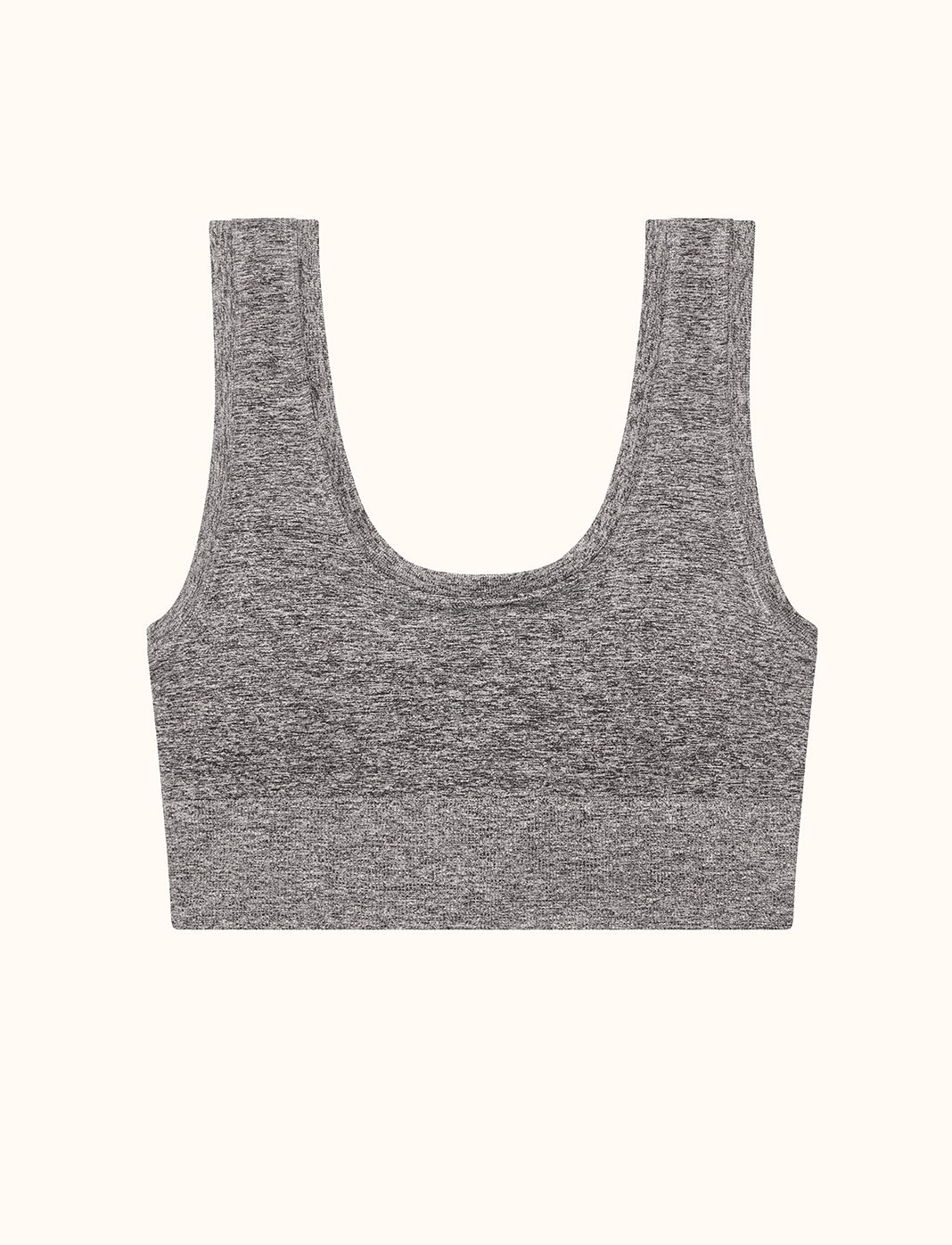Form Seamless Scoop Bralette - Heather Grey - Nylon/Spandex -Thirdlove
