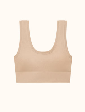 Form Seamless Scoop Bralette - Taupe - Nylon/Spandex -Thirdlove