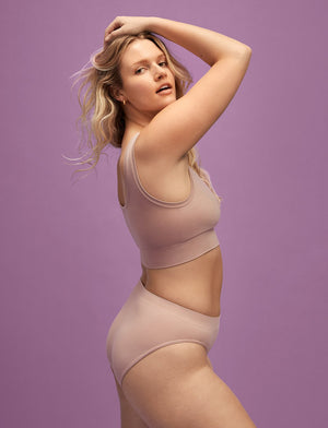 Form Seamless Scoop Bralette - Atmosphere - Nylon/Spandex -Thirdlove