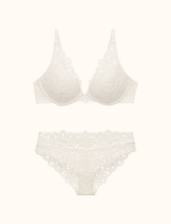 The Boho Lace Uplift Bra Set