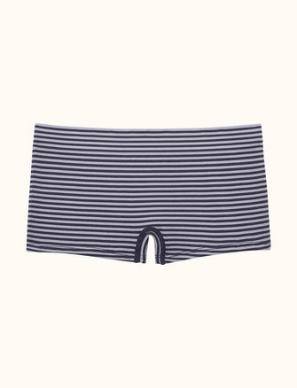 Form Seamless Shortie - Indigo Stripe - Nylon/Spandex -Thirdlove