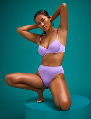 24/7® Classic T-Shirt Bra, Purple Sage - Thirdlove - Nylon/Spandex,model2