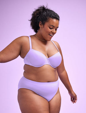 24/7® Classic T-Shirt Bra, Purple Sage - Thirdlove - Nylon/Spandex,modelJ
