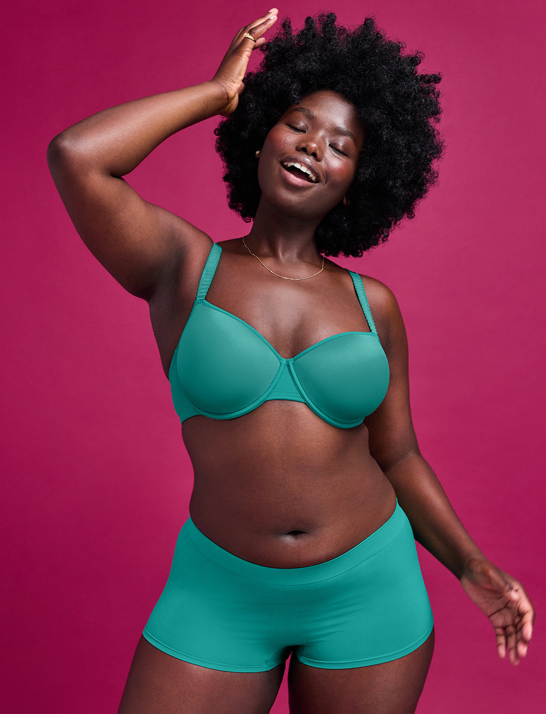 24/7® Classic T-Shirt Bra, Spruce - Thirdlove - Nylon/Spandex,model6