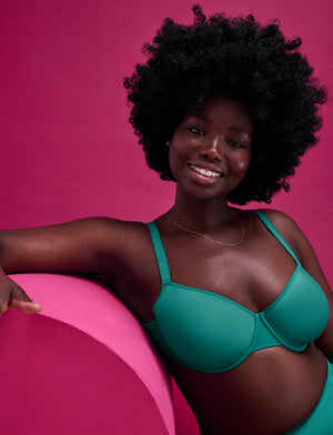 24/7® Classic T-Shirt Bra, Spruce - Thirdlove - Nylon/Spandex,model6