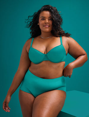 24/7® Classic T-Shirt Bra, Spruce - Thirdlove - Nylon/Spandex,modelJ