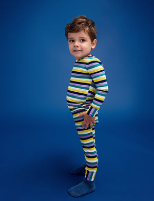WonderKnit™ Kids Top - Multi Stripe - Cotton/Modal/Spandex -Thirdlove