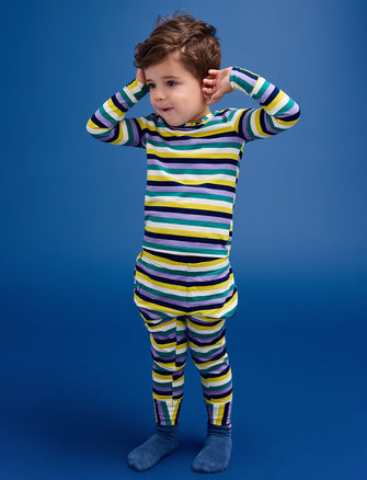 WonderKnit™ Kids Bottom - Multi Stripe - Cotton/Modal/Spandex -Thirdlove