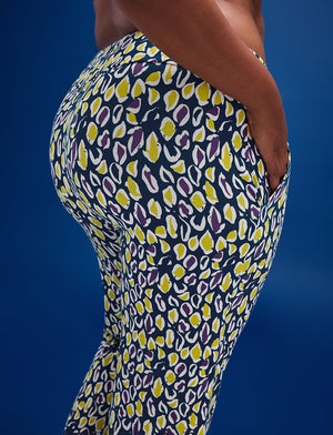 WonderKnit™ Straight Leg Pant - Leopard - Cotton/Modal/Spandex -Thirdlove