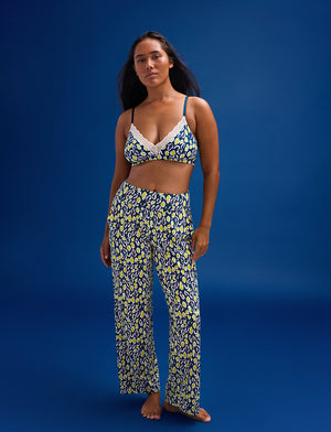 WonderKnit™ Straight Leg Pant - Leopard - Cotton/Modal/Spandex -Thirdlove