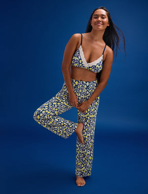 WonderKnit™ Straight Leg Pant - Leopard - Cotton/Modal/Spandex -Thirdlove