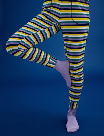 WonderKnit™ Pajama Jogger - Multi Stripe - Cotton/Modal/Spandex -Thirdlove
