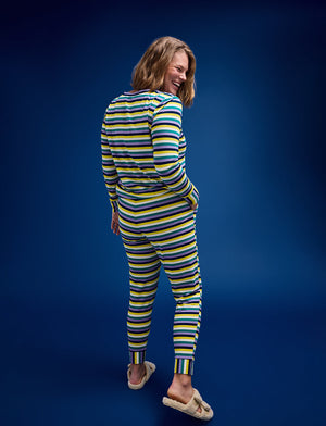 WonderKnit™ Pajama Jogger - Multi Stripe - Cotton/Modal/Spandex -Thirdlove