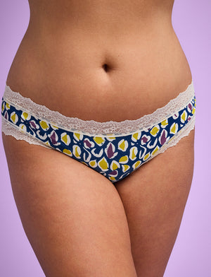 WonderKnit™ Bikini - Leopard - Cotton/Modal/Spandex - ThirdLove,modelUU