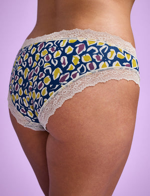 WonderKnit™ Bikini - Leopard - Cotton/Modal/Spandex - ThirdLove,modelUU