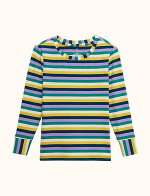 WonderKnit™ Kids Top - Multi Stripe - Cotton/Modal/Spandex -Thirdlove