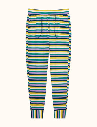 WonderKnit™ Pajama Jogger - Multi Stripe - Cotton/Modal/Spandex -Thirdlove