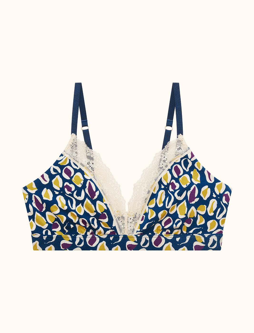 WonderKnit™ Triangle Bralette - Leopard - Cotton/Modal/Spandex -Thirdlove