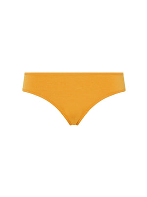 Kit Undergarments Organic Cotton Low-Rise Thong in Sunflower, 93% organic cotton, 7% elastane jersey