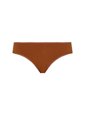 Kit Undergarments Organic Cotton Bikini Brief in Cinnamon, 95% organic cotton, 5% spandex