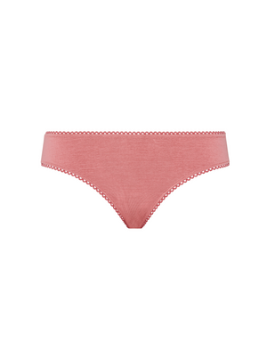 Kit Undergarments Organic Cotton Bikini Brief in Rose, 95% organic cotton, 5% spandex