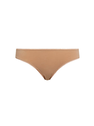 Kit Undergarments Organic Cotton Bikini Brief in Sand, 95% organic cotton, 5% spandex