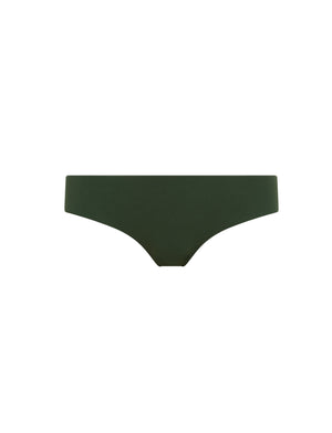 Kit Undergarments Seamless Brief in Forest, 63% nylon, 37% spandex