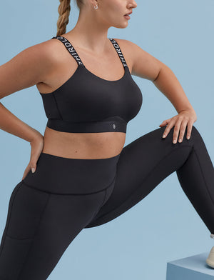 Kinetic Performance Pocket Legging - Black - Polyester/Spandex -Thirdlove