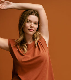 Knit Dolman Tee - Sedona - Cotton -Thirdlove
