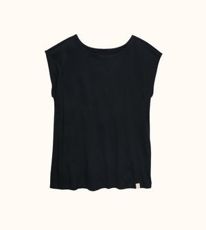 Knit Dolman Tee - Black - Cotton -Thirdlove