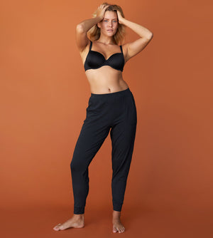 Knit Jogger - Black - Cotton/Spandex -Thirdlove
