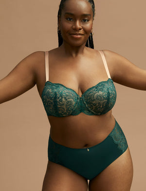 Lace High Brief - Eucalyptus - Nylon/Spandex - ThirdLove,model9