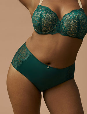 Lace High Brief - Eucalyptus - Nylon/Spandex - ThirdLove,model9
