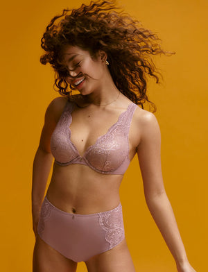 24/7™ Lace Contour Plunge Bra, Crushed Violet - Thirdlove - Nylon/Spandex,modelCC