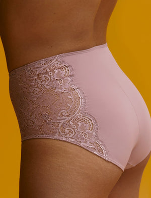 Lace High Brief - Crushed Violet - Nylon/Spandex - ThirdLove,modelCC