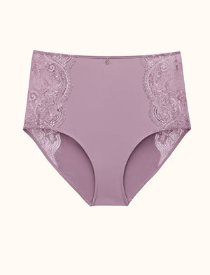Lace High Brief - Crushed Violet - Nylon/Spandex - ThirdLove,modelCC