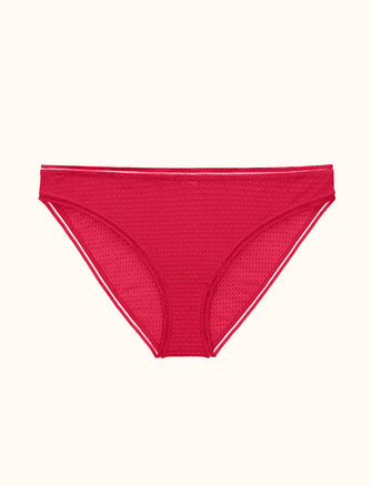 Modern Mesh Bikini - Cerise - Nylon/Spandex - ThirdLove,modelD