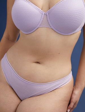 Modern Mesh Thong - Lavender - Nylon/Spandex - ThirdLove,modelVV