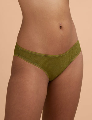 Modern Mesh Bikini - Palm Green - Nylon/Spandex - ThirdLove,modelD